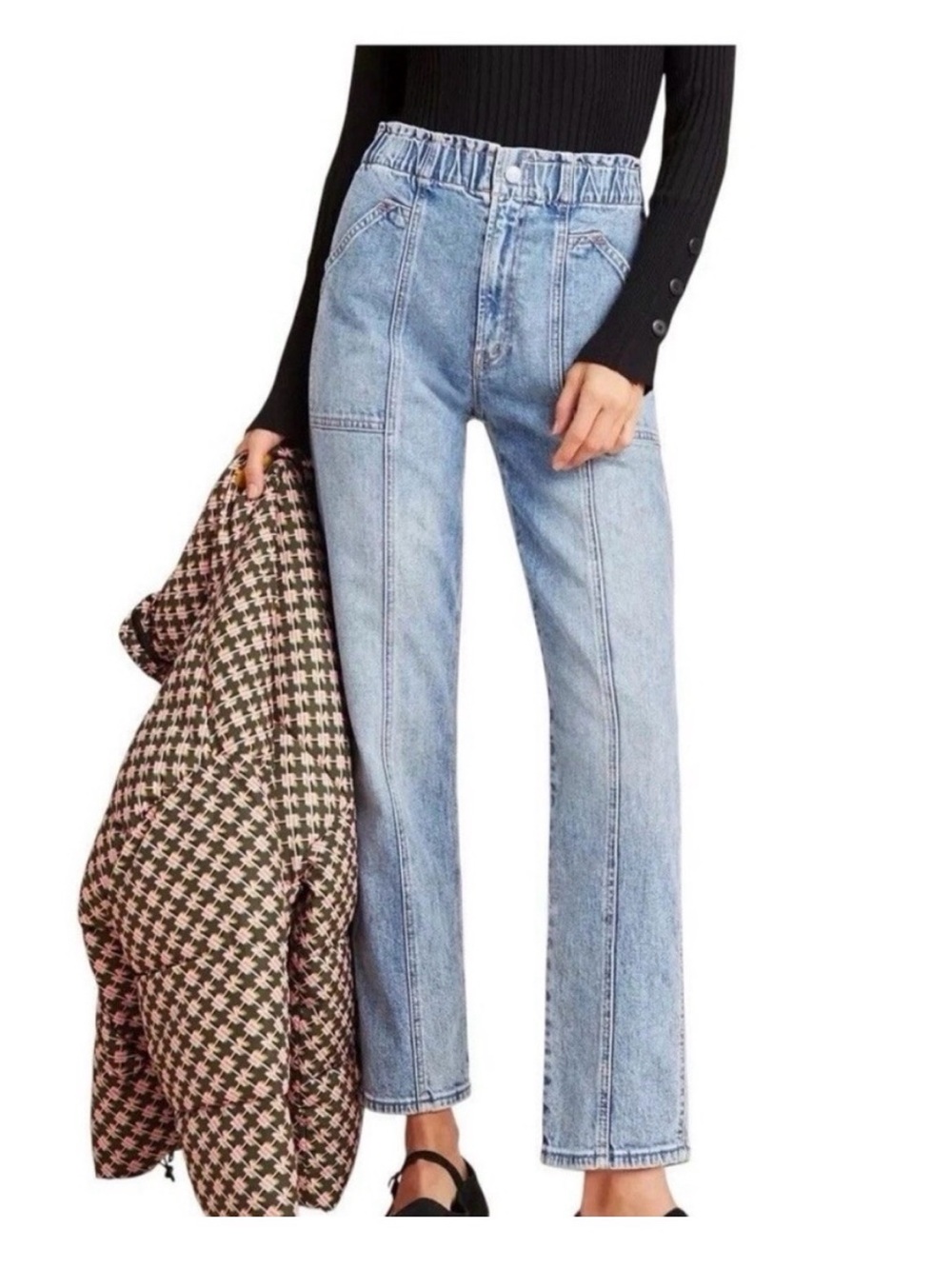 Mother‎ Superior The Springy Ankle Jeans 15 Minutes of Fame Blue